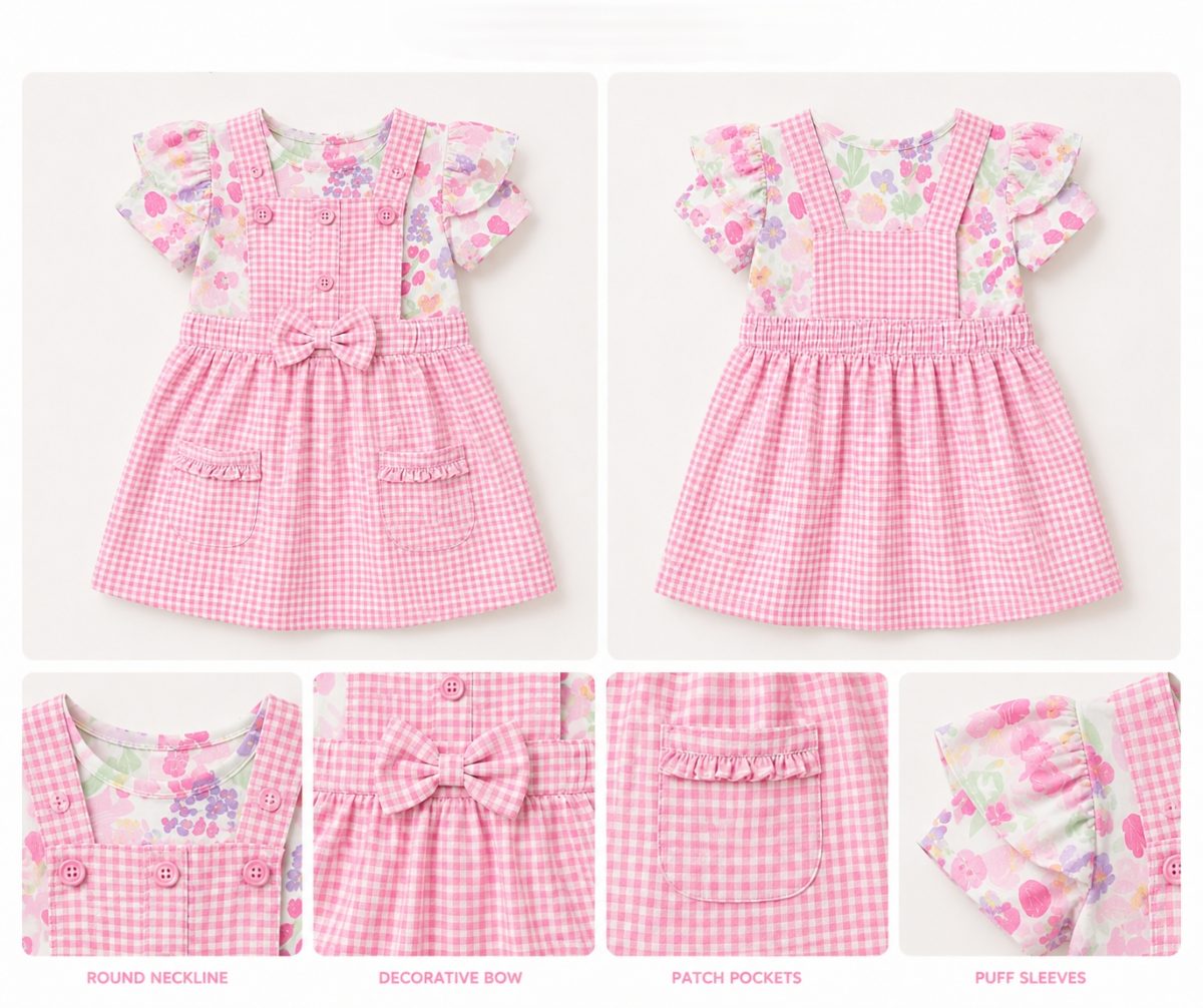 Girls fancy Ramper Frock set